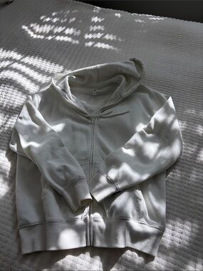 Nordstrom Cream Zip-Up Hoodie